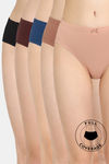 Rosaline Medium Rise Full Coverage Hipster Panty (Pack of 5) - Multicolor — thumbnail 1